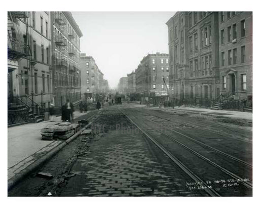 Lexington Avenue between 95th & 96th Streets - Upper East Side -  Manhattan NYC 1914 I Old Vintage Photos and Images
