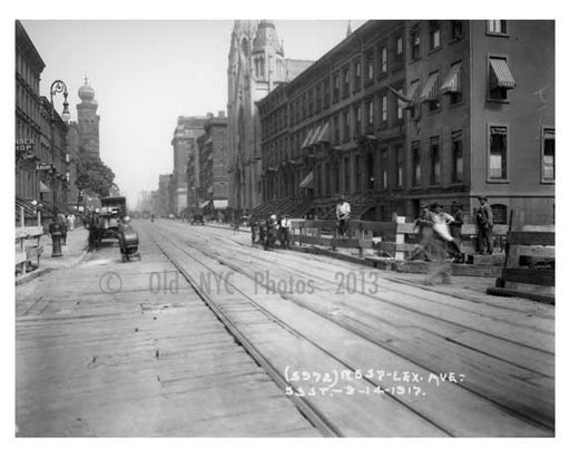 Lexington Avenue & East 53rd Street - Upper East Side -  Manhattan NYC 1915 III Old Vintage Photos and Images