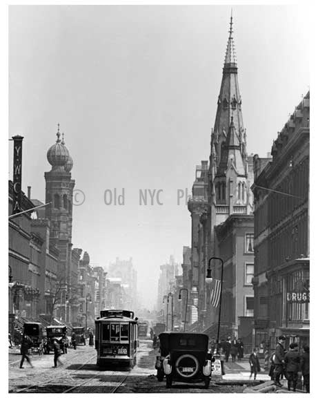 Lexington Avenue & East 53rd Street - Upper East Side -  Manhattan NYC 1915 VC Old Vintage Photos and Images