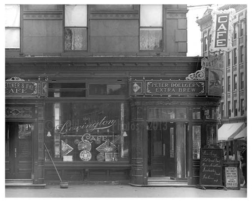 "Lexington Cafe" 150 Lexington Avenue & 30th Street 1912 - Kips Bay Manhattan NYC Old Vintage Photos and Images