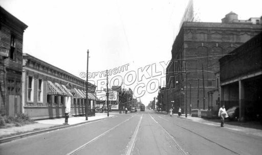 Liberty Avenue east to Georgia Avenue. Piel Bros. Brewery at right, 1946 Old Vintage Photos and Images