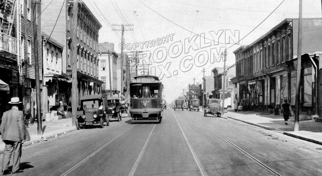 Liberty Avenue looking east from Hendrix Street, 1925 Old Vintage Photos and Images