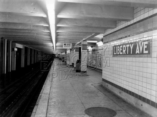 Liberty Avenue station of the IND Fulton Street Line, c.1942 Old Vintage Photos and Images