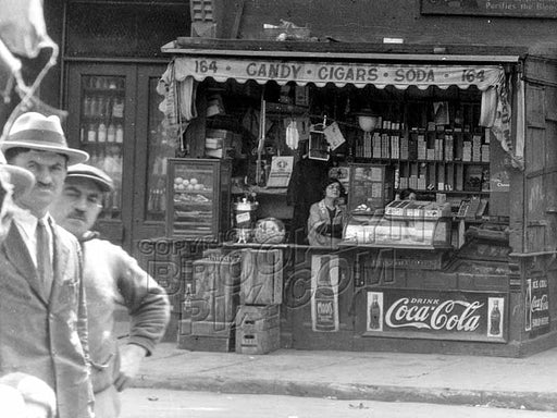 Little Italy sidewalk stand on Houston Street, 1929 Old Vintage Photos and Images