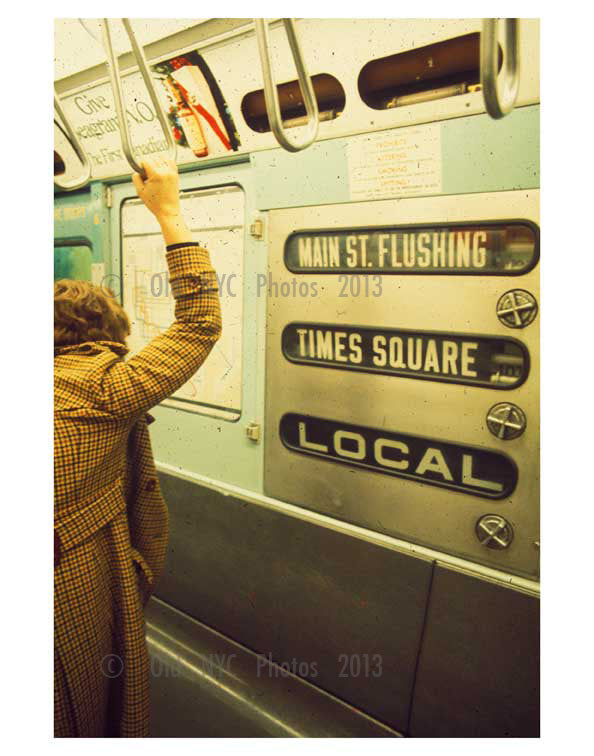 Local train from Flushing to Times Square 1960's Old Vintage Photos and Images