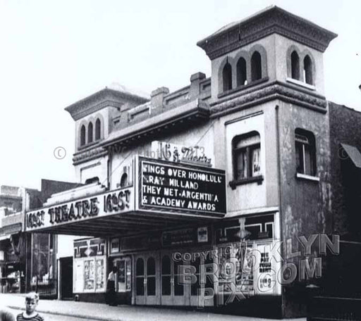 Loew's 16th Street Theatre, 166 Sixteenth Street, Park Slope south, 1955 Old Vintage Photos and Images