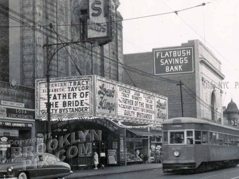 Loew's Kings Theater, Flatbush and Tilden Avenues, 1950 Old Vintage Photos and Images