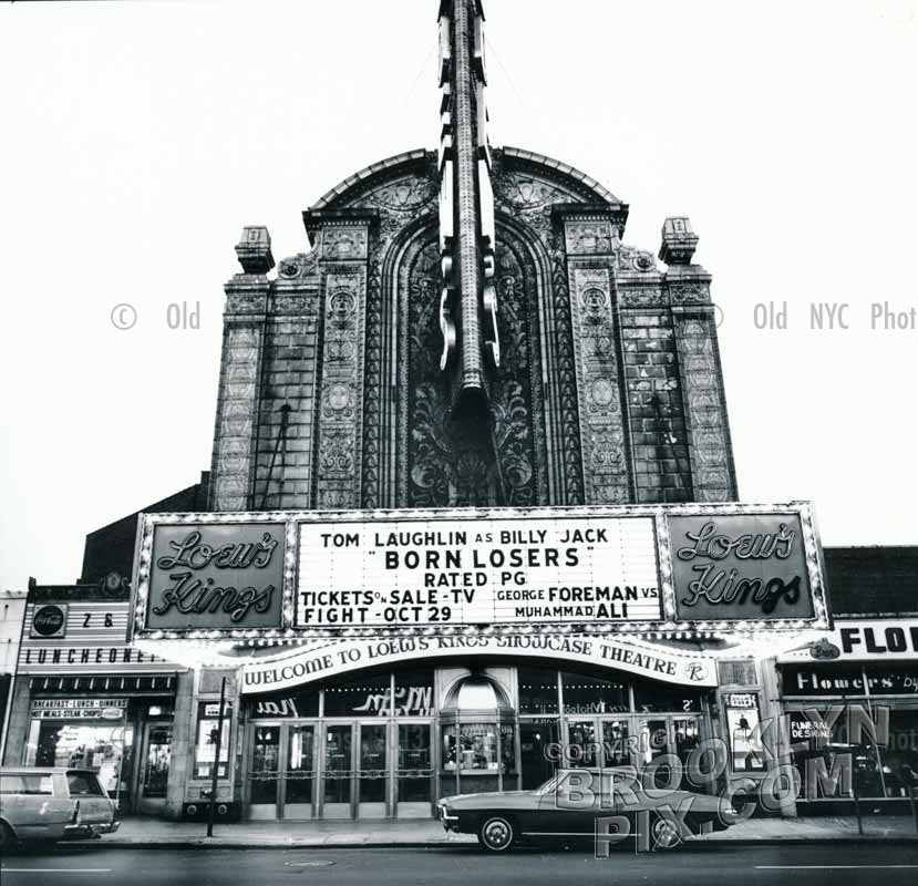 Loew's Kings Theater, Flatbush and Tilden Avenues, 1973. Photo by Paul Kopelow Old Vintage Photos and Images