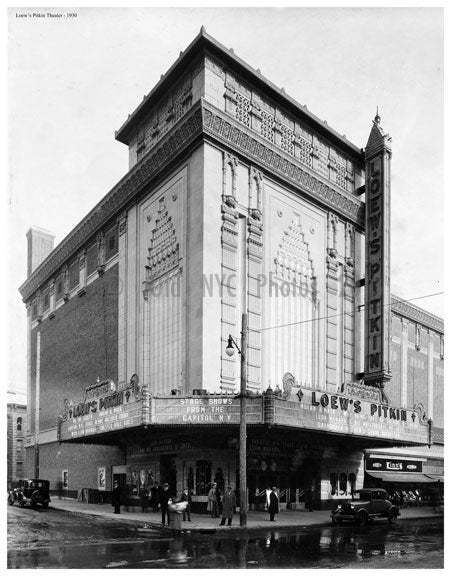 Loews Pitkin Theater 1929 Old Vintage Photos and Images