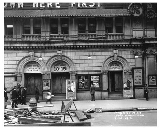 Loews Theater on Broadway  - Theater District - Midtown Manhattan 1915 Old Vintage Photos and Images