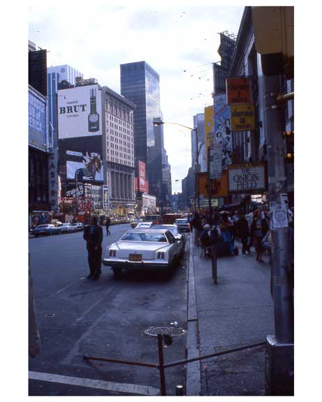Looking South from Times Square NYC 1970s Old Vintage Photos and Images