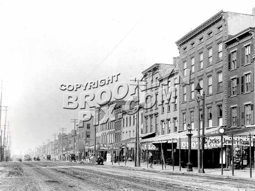 Long view of Atlantic Avenue looking west from Clinton Street toward Henry Street, circa 1895 Old Vintage Photos and Images