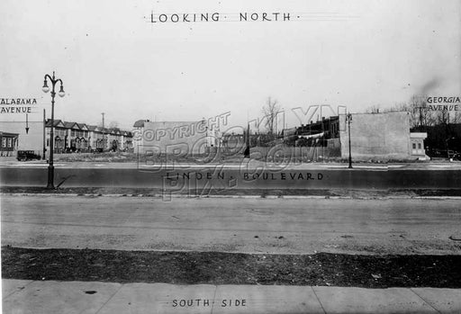 Looking north across Linden Boulevard between Georgia and Alabama Avenues, 1934 Old Vintage Photos and Images