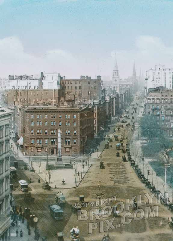 Looking north along Broadway and Fifth Avenue from Madison Square, 1868 Old Vintage Photos and Images