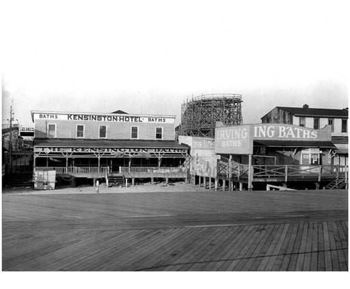 Looking north east from boardwalk near W. 16th Street 1922 Old Vintage Photos and Images