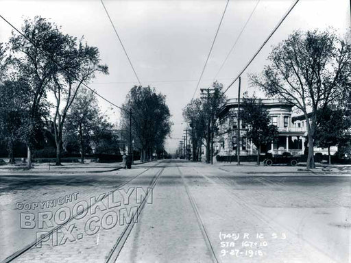 Looking north on Utica Avenue at Eastern Parkway, 1915 Old Vintage Photos and Images