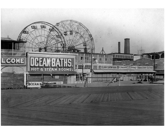Looking Northeast from boardwalk near W.12th Street Old Vintage Photos and Images