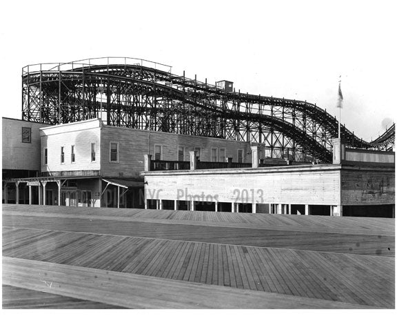 looking Northwest from Boardwalk around W. 8th St.  1922 Old Vintage Photos and Images