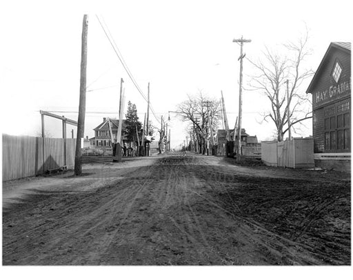 Looking south down McNeil Blvd Nassau-Queens Border 1912 Old Vintage Photos and Images