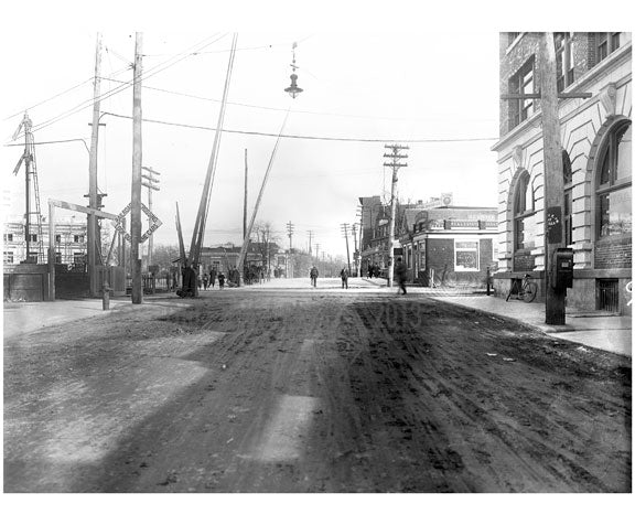 looking south down Mott Ave 1912 Old Vintage Photos and Images