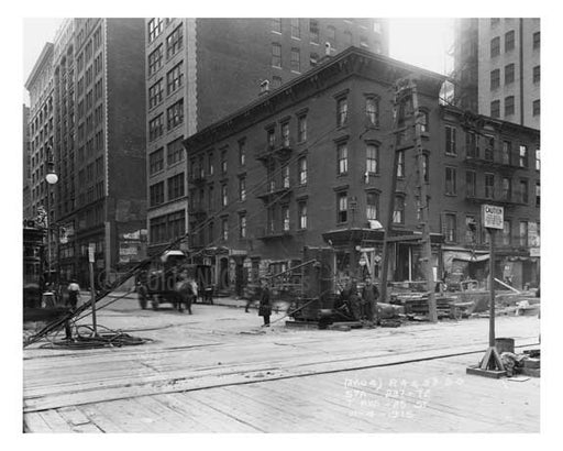 Looking up 7th Avenue & 25th Street November 4th 1915 Chelsea, Manhattan Old Vintage Photos and Images