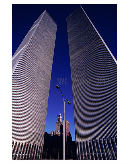 Looking up at the World Trade Center NYNY Old Vintage Photos and Images