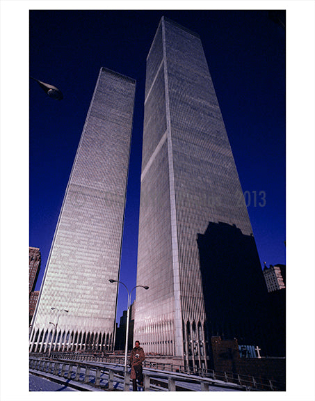 Looking up at the World Trade Center Old Vintage Photos and Images