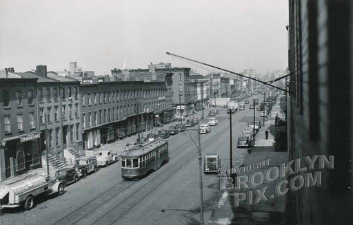 Looking west along Atlantic Avenue, from Ex-Lax building, 1949 Old Vintage Photos and Images