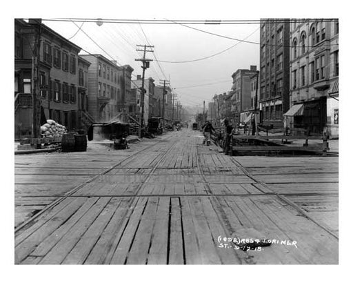 Lorimer Street -  Williamsburg - Brooklyn, NY  1918 I Old Vintage Photos and Images
