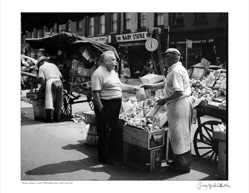 Lower Manhattan Street Vendor 1958