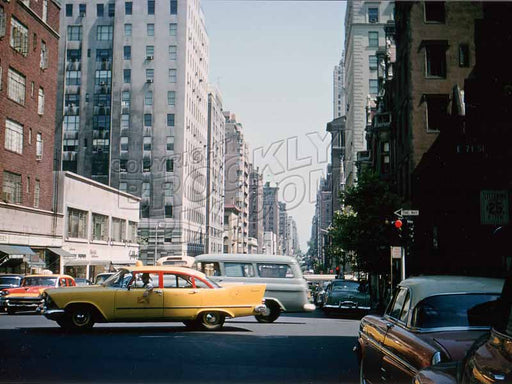 Madison Avenue, north from East 71st Street, August 1958 Old Vintage Photos and Images