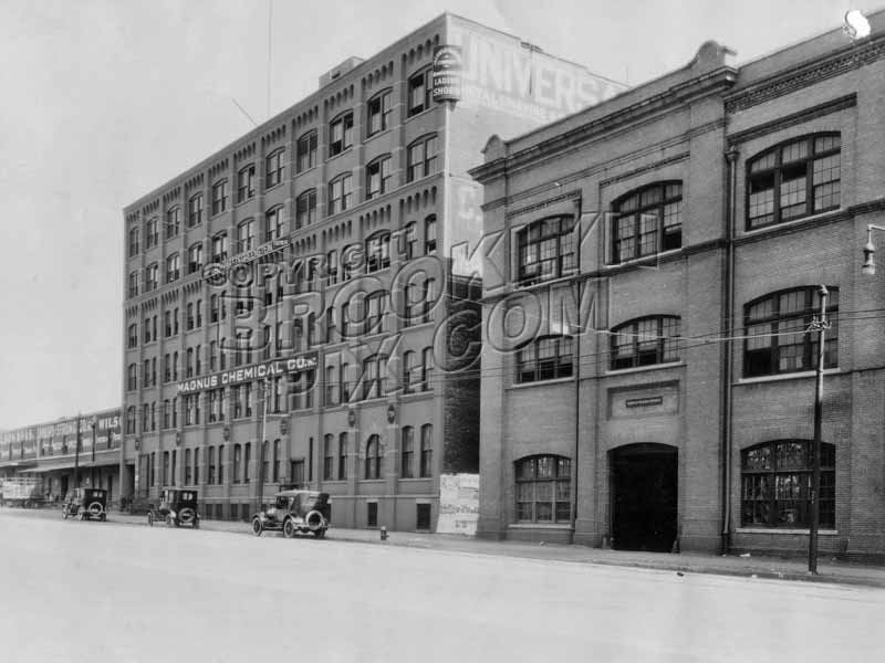 Magnus Chemical Company, 718-728 Atlantic Avenue, opposite Cumberland Street, 1924 Old Vintage Photos and Images