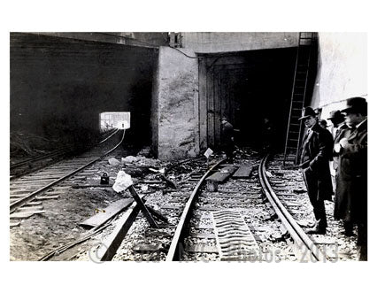 Malbone Street Tunnel Wreck Flatbush, Brooklyn 1918 Old Vintage Photos and Images