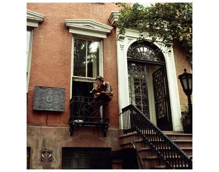 Man Reading and Smoking Greenwich Village Old Vintage Photos and Images