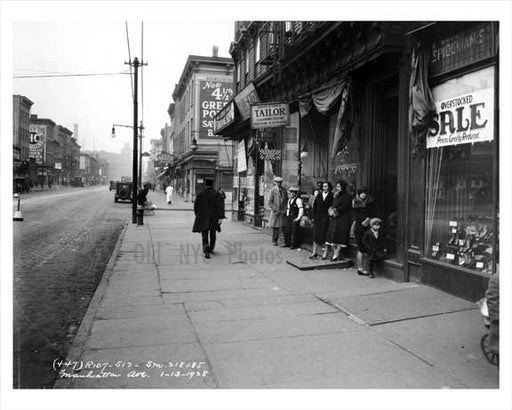 Manhattan Ave & Freeman Street  - Greenpoint Brooklyn NY 1928 Old Vintage Photos and Images