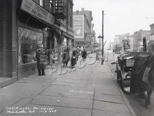 Manhattan Avenue, looking west to Freeman Street, 1928 Old Vintage Photos and Images