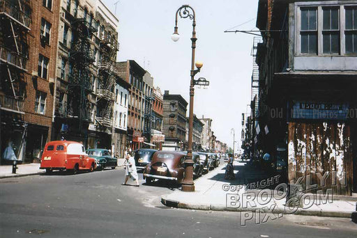 Manhattan Avenue, north from McKibbin Street, 1951 Old Vintage Photos and Images