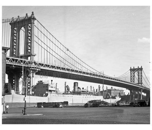 Manhattan Bridge 1955 Old Vintage Photos and Images