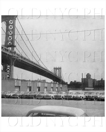 Manhattan Bridge from B Old Vintage Photos and Images