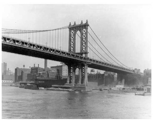 Manhattan Bridge looking toward Brooklyn, NY 1926 Old Vintage Photos and Images