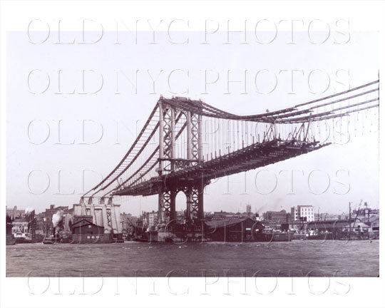 Manhattan Bridge View From Manhattan side 1909 Old Vintage Photos and Images