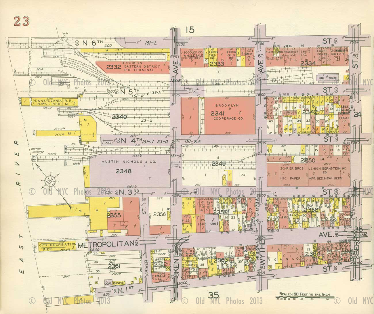 Map of Willamsburg Old Vintage Photos and Images