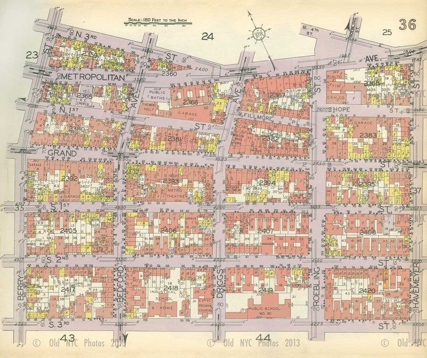 Map of Willamsburg 4 Old Vintage Photos and Images