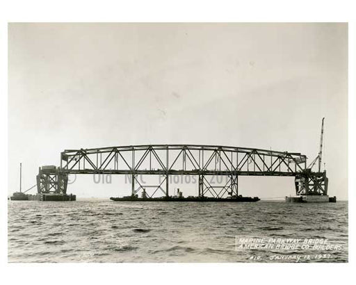 Marine Parkway Bridge - under construction - 1937 Queens, NY A