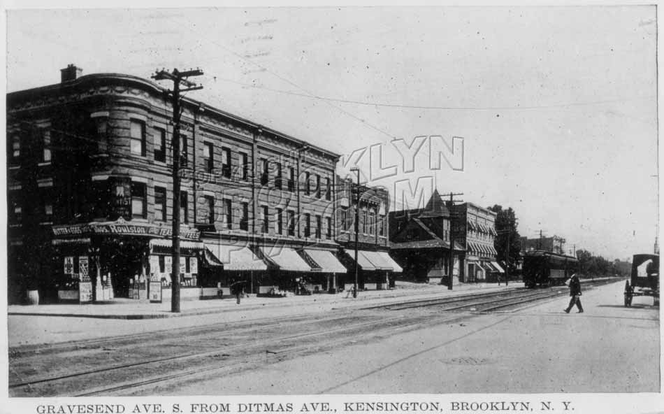 McDonald Avenue looking south from Ditmas Avenue, c.1912 Old Vintage Photos and Images