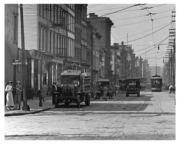 Meserole Street & Bushwick Ave - Williamsburg - Brooklyn , NY  1922 II Old Vintage Photos and Images