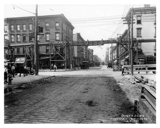 Meserole Street & Bushwick Ave - Williamsburg - Brooklyn , NY  1922 IV Old Vintage Photos and Images