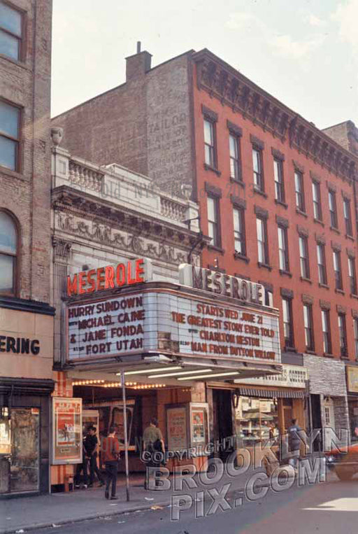 Meserole Theater, 723 Manhattan Avenue, Greenpoint, 1960s Old Vintage Photos and Images