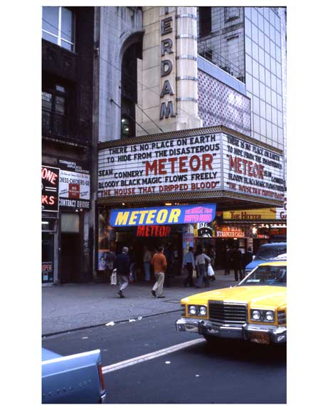 "Meteor" with Sean Connery - Theater District NYC 1970s II Old Vintage Photos and Images