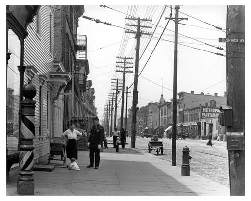 Metropolitan &  Bushwick Avenue  - Williamsburg - Brooklyn, NY 1916 II Old Vintage Photos and Images